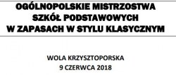OGÓLNOPOLSKIE MISTRZOSTWA SZKÓŁ PODSTAWOWYCH 