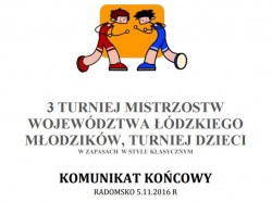 ZAWODY W RADOMSKU 05.11.2016 
