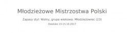 ZŁOTO na MŁODZIEŻOWYCH MISTRZOSTWACH POLSKI 