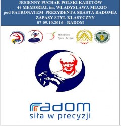 JESIENNY MIĘDZYNARODOWY PUCHAR POLSKI KADETÓW 