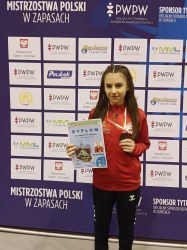 BRĄZOWY MEDAL NA M/N MISTRZOSTWACH POLSKI KADETEK - CHĘCINY